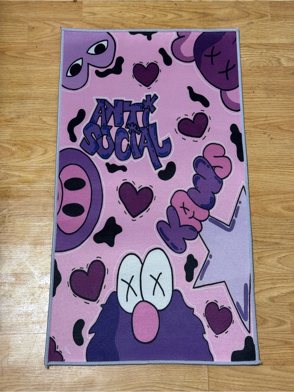 Antisocial Kaws Door Mat